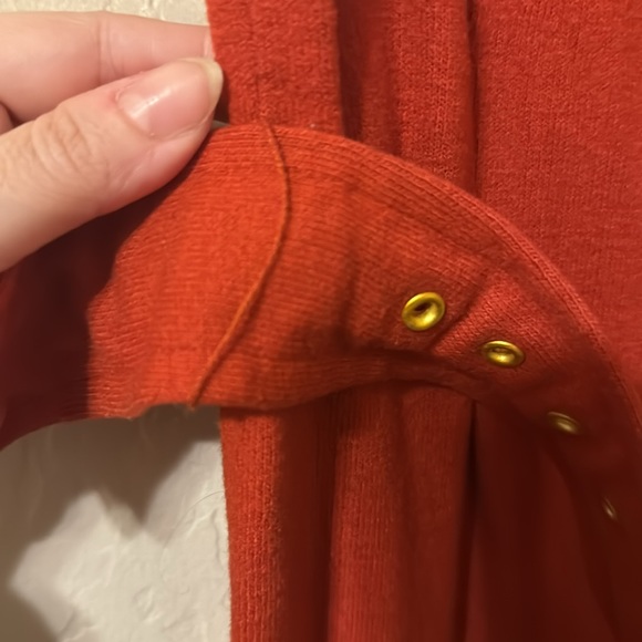 Vintage Orange Belted Sleeveless Dress - Picture 5 of 5